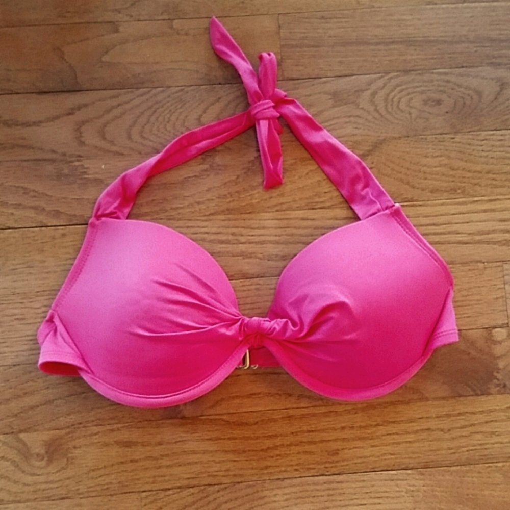 Mossimo pink underwire swimsuit top size large